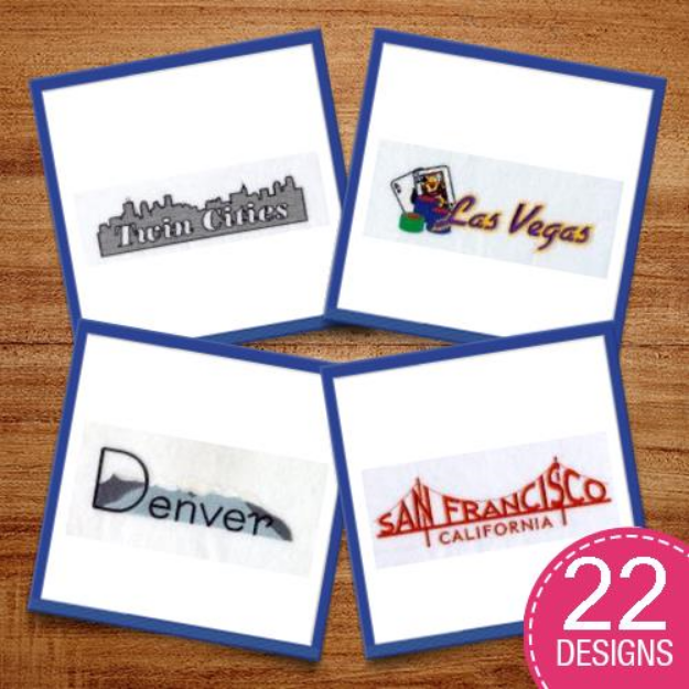 Picture of Large City Designs Embroidery Design Pack