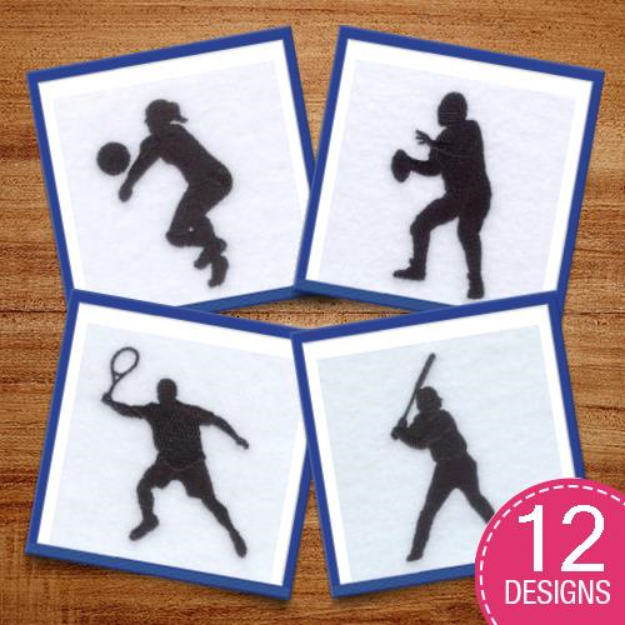 Picture of Sports Silhouettes Embroidery Design Pack