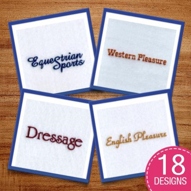 Picture of Equestrian Sports Embroidery Design Pack