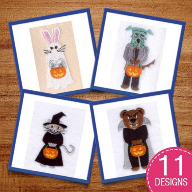 Picture of Halloween Costume Embroidery Design Pack