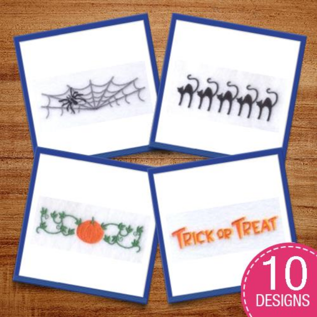 Picture of Halloween Pocket Toppers Embroidery Design Pack