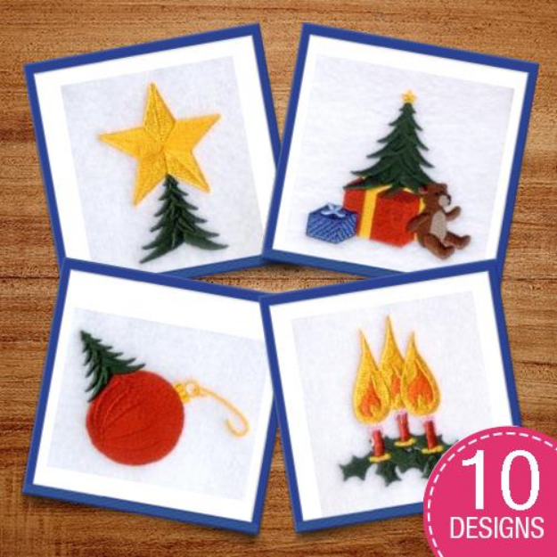 Picture of Backward Christmas Embroidery Design Pack