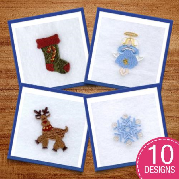 Picture of Mini Christmas Embroidery Design Pack