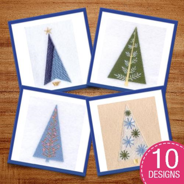 Picture of Funky Xmas Tree Embroidery Design Pack