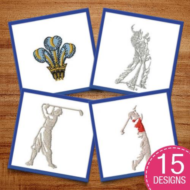 Picture of Time To Tee Off! Embroidery Design Pack