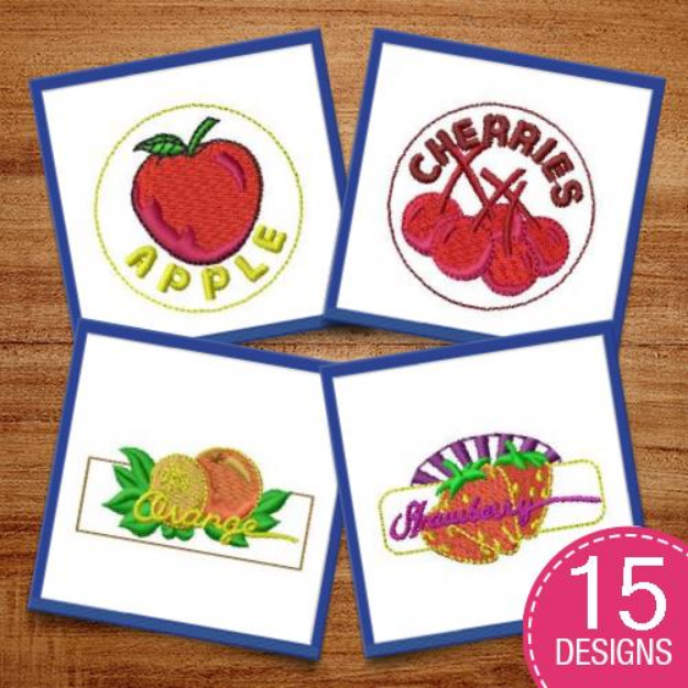 Picture of Fruits For Life Embroidery Design Pack