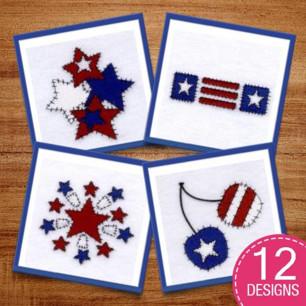 Picture of Patriotic Country Stitches Embroidery Design Pack