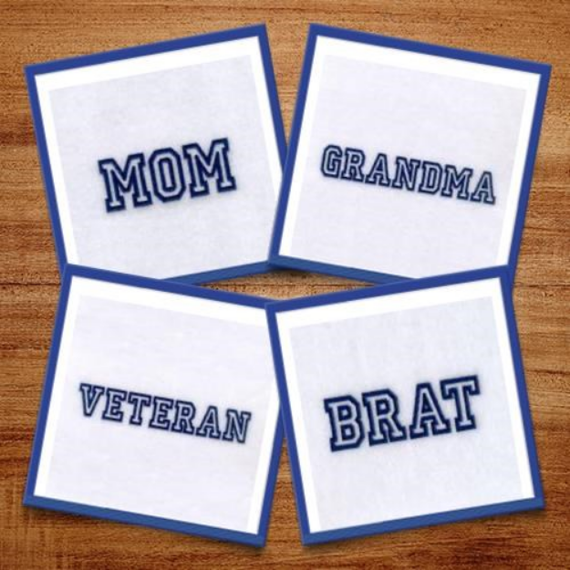 Picture of Military Names #1 Embroidery Design Pack