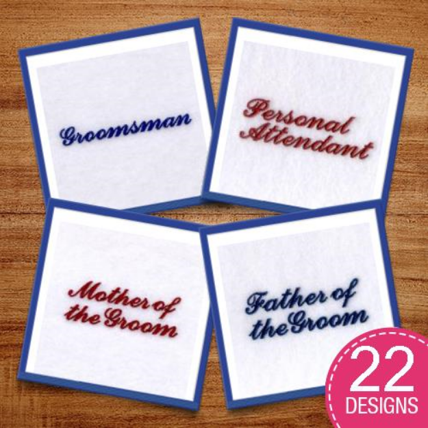 Picture of Wedding Monograms Embroidery Design Pack