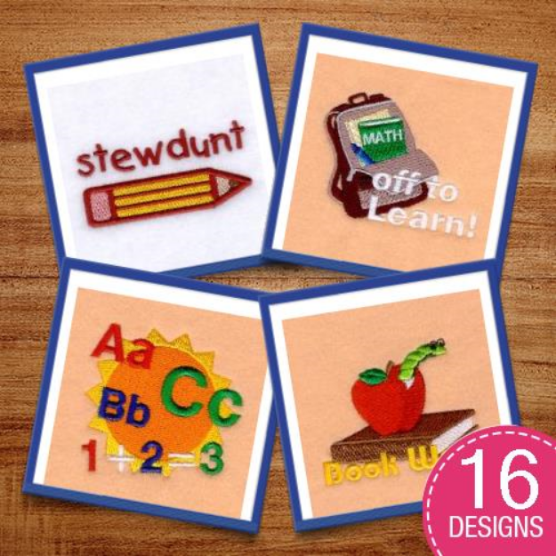 Picture of Back to School Embroidery Design Pack