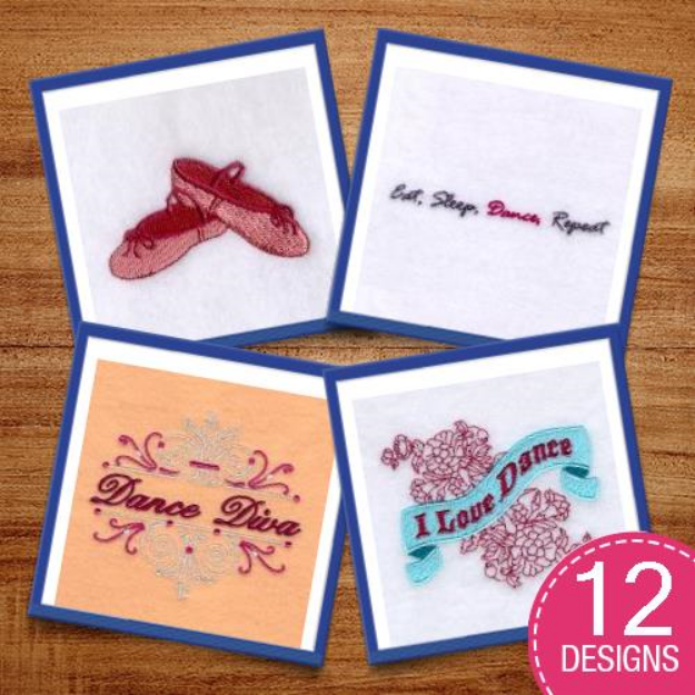Picture of Dance Embroidery Design Pack