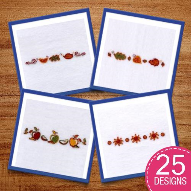 Picture of Autumn Harvest Embroidery Design Pack