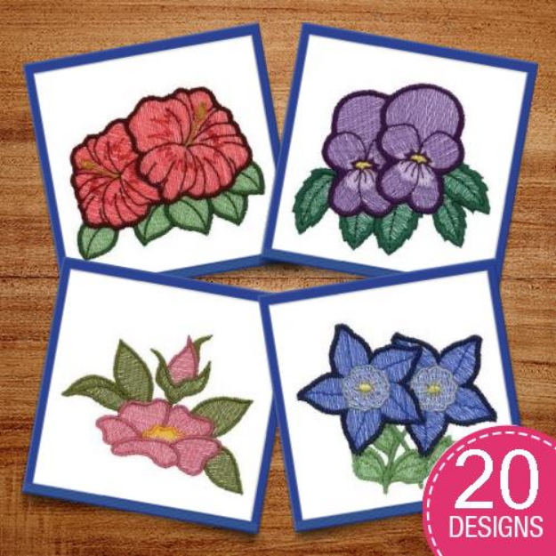 Picture of Sun - Lite Flowers Embroidery Design Pack
