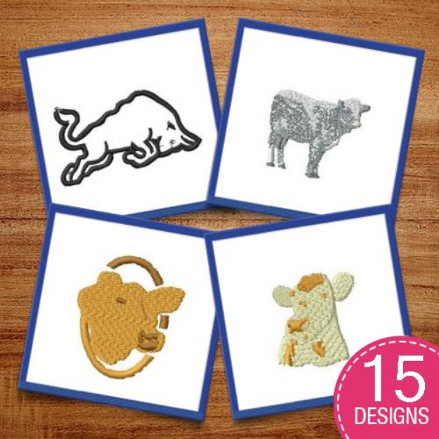 Picture of Animals Embroidery Design Pack
