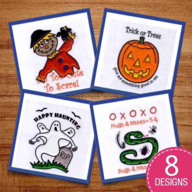 Picture of Halloween Bag Appliques Embroidery Design Pack