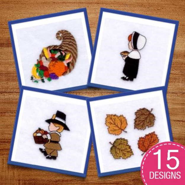 Picture of My First Thanksgiving Embroidery Design Pack