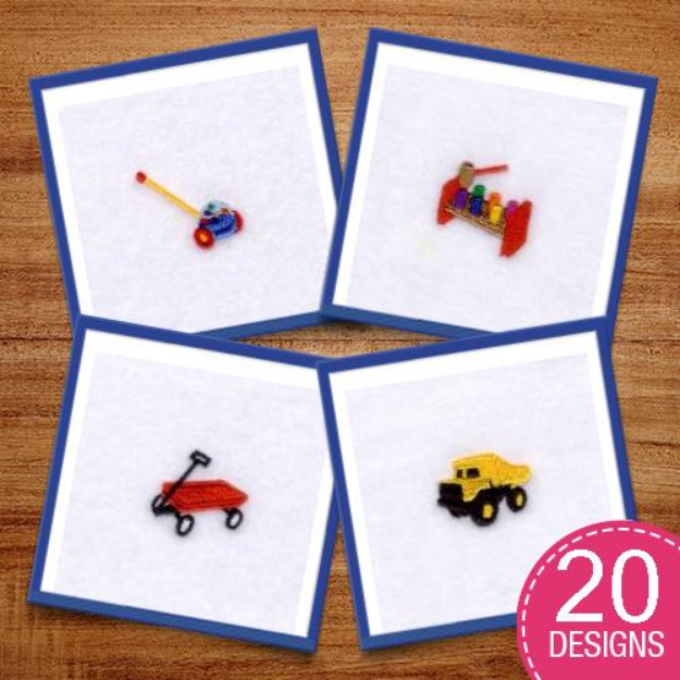 Picture of Mini Tiny Tot Toys Embroidery Design Pack