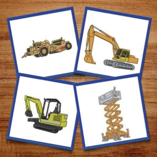 Picture of Heavy Equipment Embroidery Design Pack
