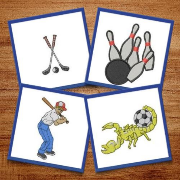 Picture of All Sports Embroidery Design Pack