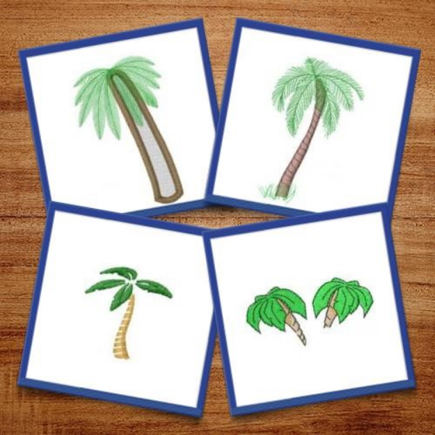 Picture of Palm Trees Embroidery Design Pack