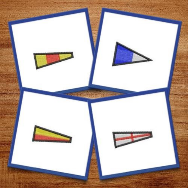 Picture of Signal Flags Embroidery Design Pack
