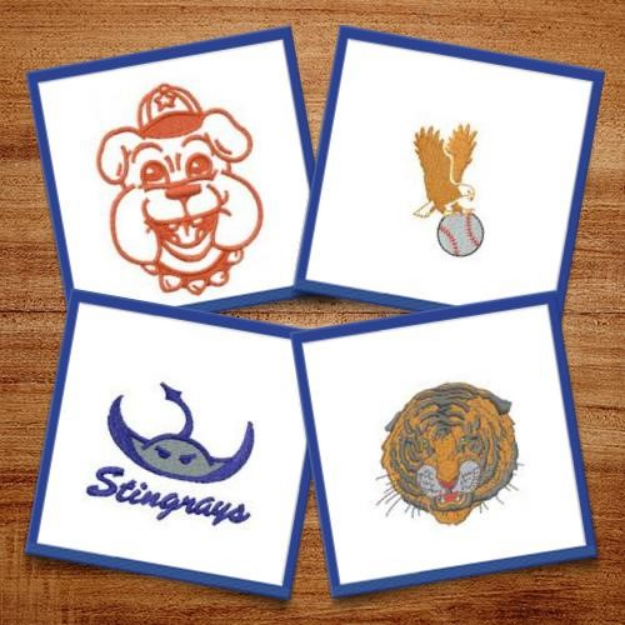 Picture of Mascots Embroidery Design Pack