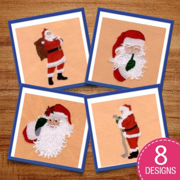 Picture of Santa Claus Embroidery Design Pack