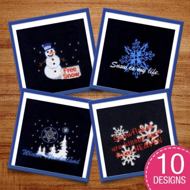 Picture of Snowflakes for Everyone Embroidery Design Pack