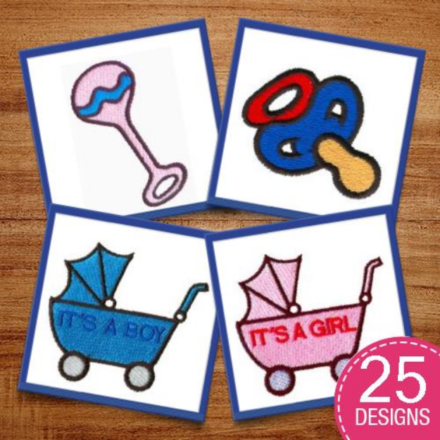Picture of Baby #2 Embroidery Design Pack