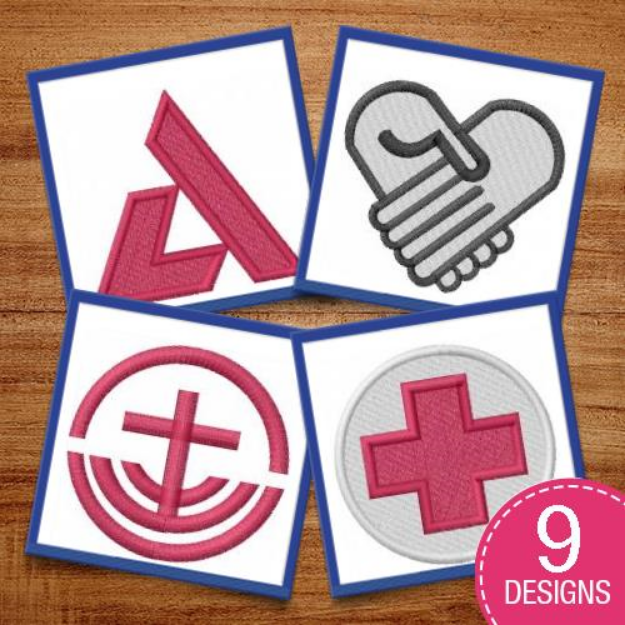 Picture of Medical Icons Embroidery Design Pack