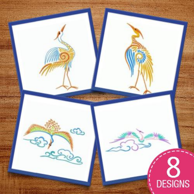 Picture of Eastern Birds Embroidery Design Pack