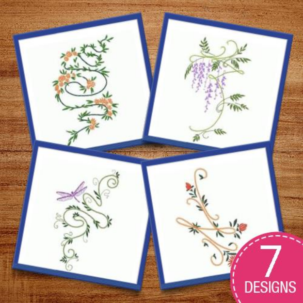 Picture of Eastern Florals Embroidery Design Pack