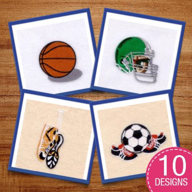 Picture of Sports Gear Embroidery Design Pack