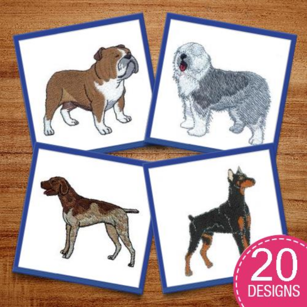 Picture of Top Dogs Embroidery Design Pack