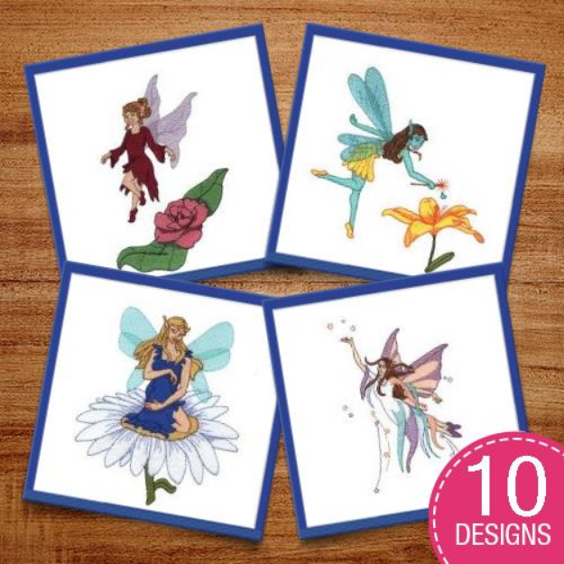 Picture of Sewin Big 16 Fairies & Gnomes Embroidery Design Pack