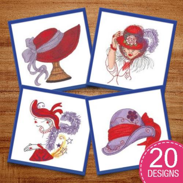 Picture of Paint The Town Red Embroidery Design Pack