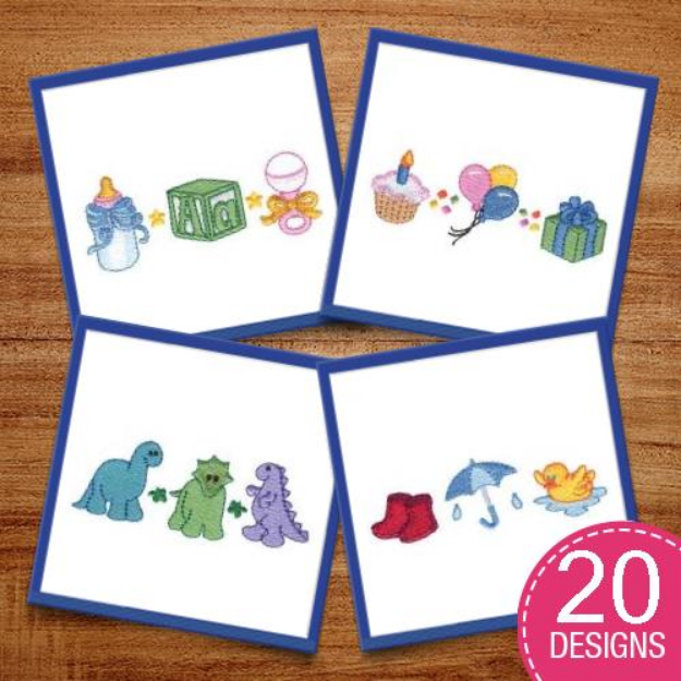 Picture of Toddler Trios Embroidery Design Pack