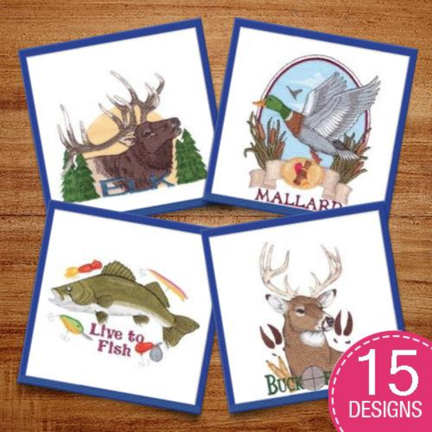 Picture of Sewin Big 18 Hunting & Fishing Embroidery Design Pack
