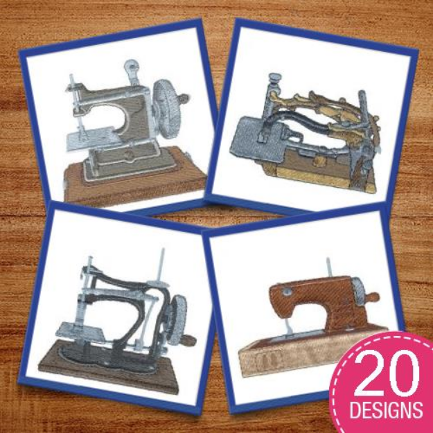 Picture of Antique Toy Sewing Machines Embroidery Design Pack