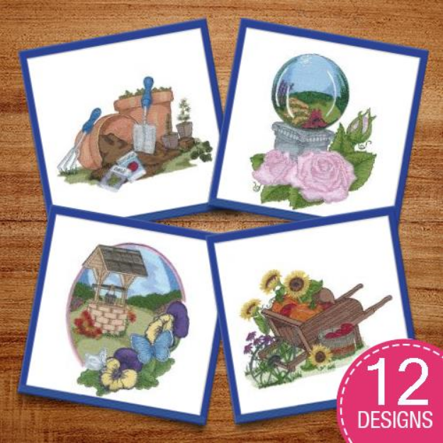 Picture of Sewin Big 19 Garden Beauty Embroidery Design Pack