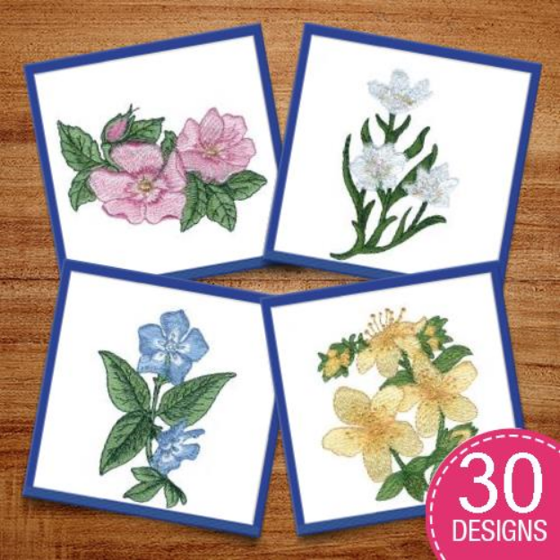 Picture of Floral Pack #9 Embroidery Design Pack