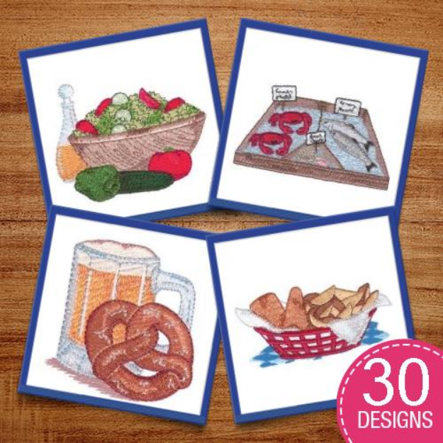 Picture of Food Pack #2 Embroidery Design Pack
