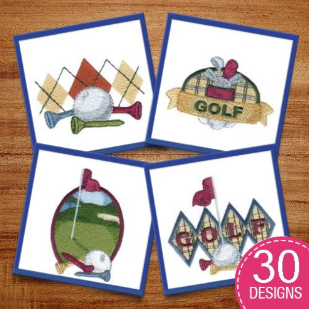 Picture of Golf Pack #9 Embroidery Design Pack
