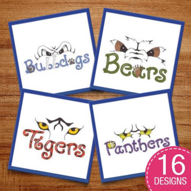 Picture of Mascot Pack #16 Embroidery Design Pack