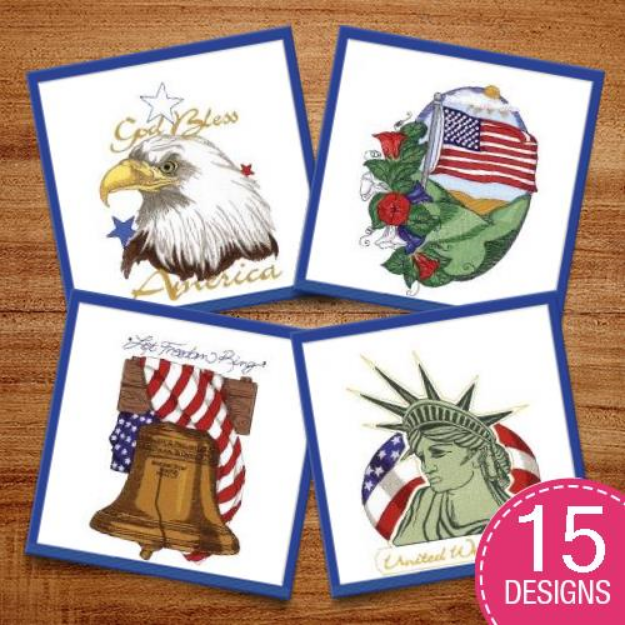 Picture of Patriotic Pack #9 Embroidery Design Pack