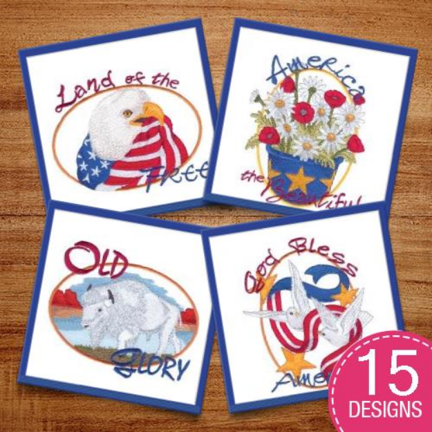 Picture of Patriotic Pack #8 Embroidery Design Pack