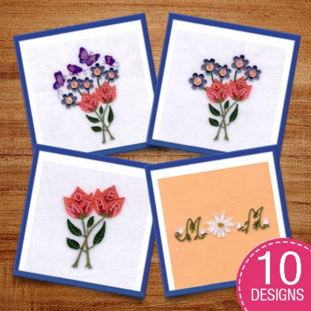 Picture of Mothers Day Embroidery Design Pack