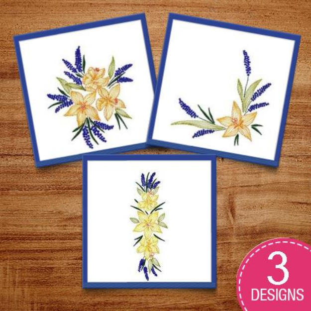 Picture of Flowers 3 Embroidery Design Pack