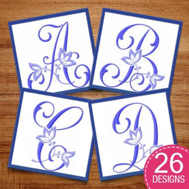 Picture of Vintage Alphabet  Embroidery Design Pack