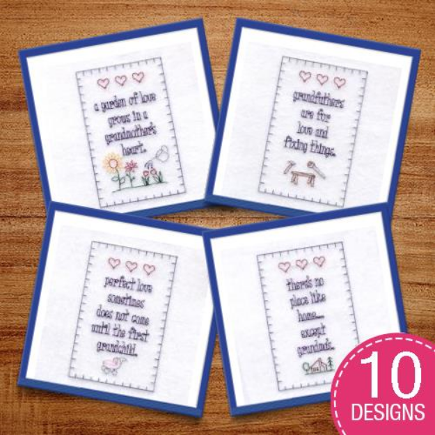 Picture of Grandparent Phrases Embroidery Design Pack